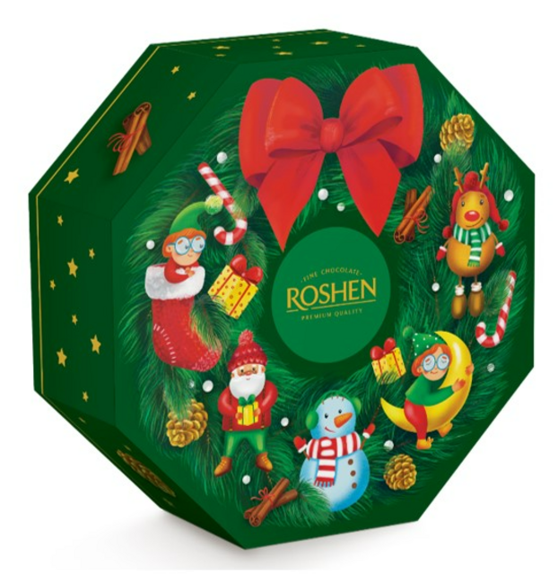 Подарунок новорічний ROSHEN №7 Різдвяний вінок, 425г